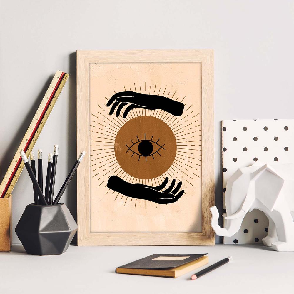 Nacnic Póster Místico De Soles Y Lunas