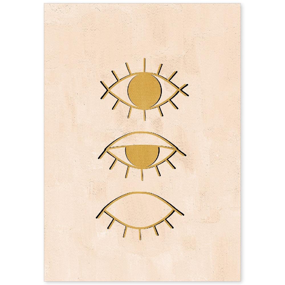 nacnic Póster Místico de Soles y Lunas