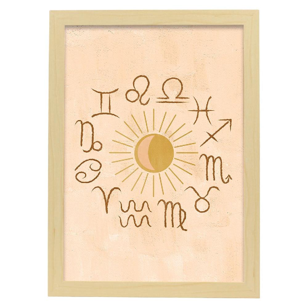 Nacnic Póster Místico De Soles Y Lunas