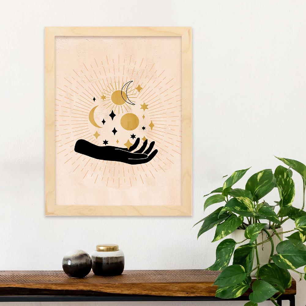 Nacnic Póster Místico De Soles Y Lunas