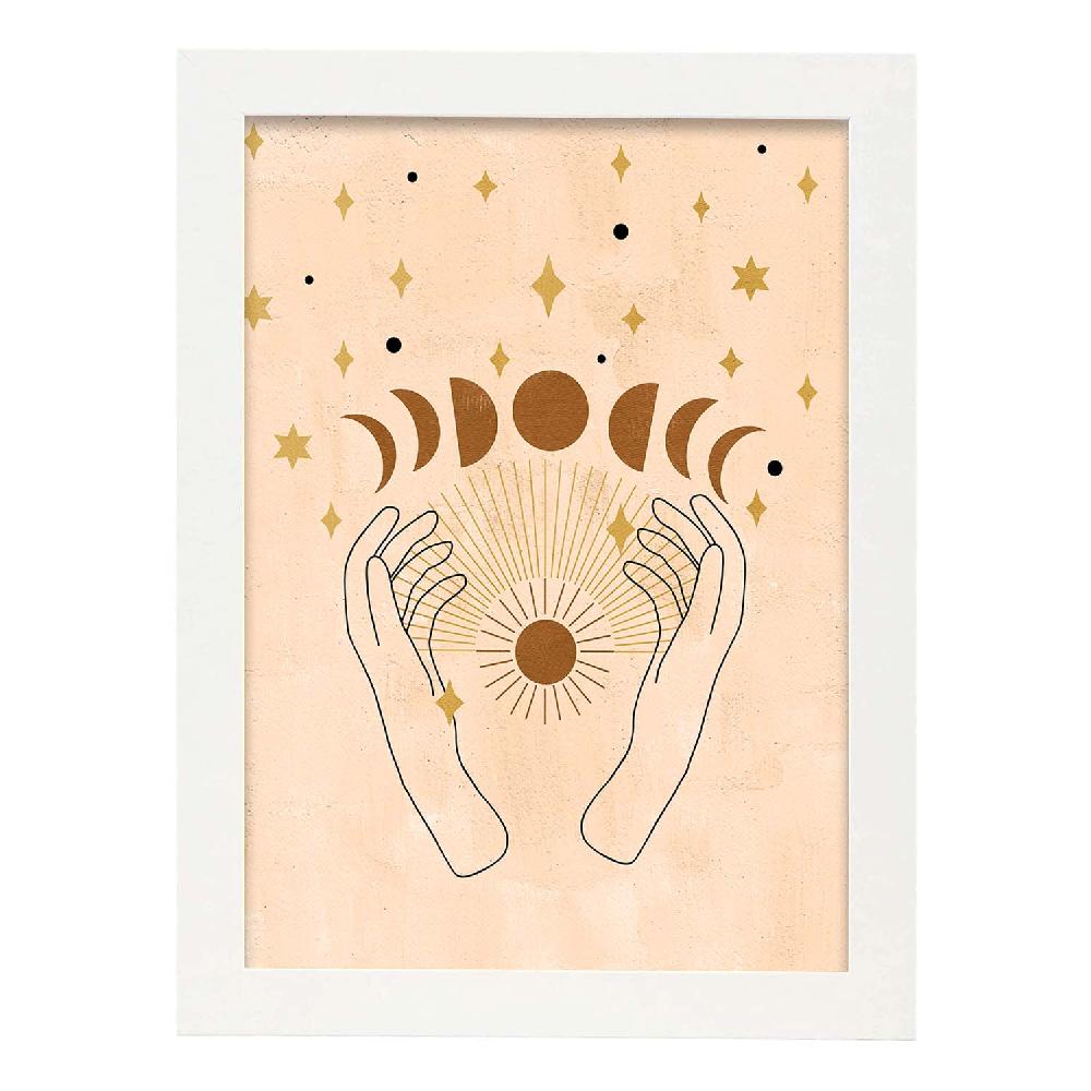 Nacnic Póster Místico De Soles Y Lunas