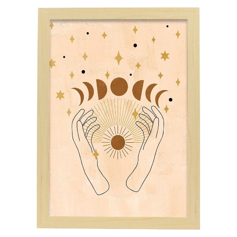 Nacnic Póster Místico De Soles Y Lunas