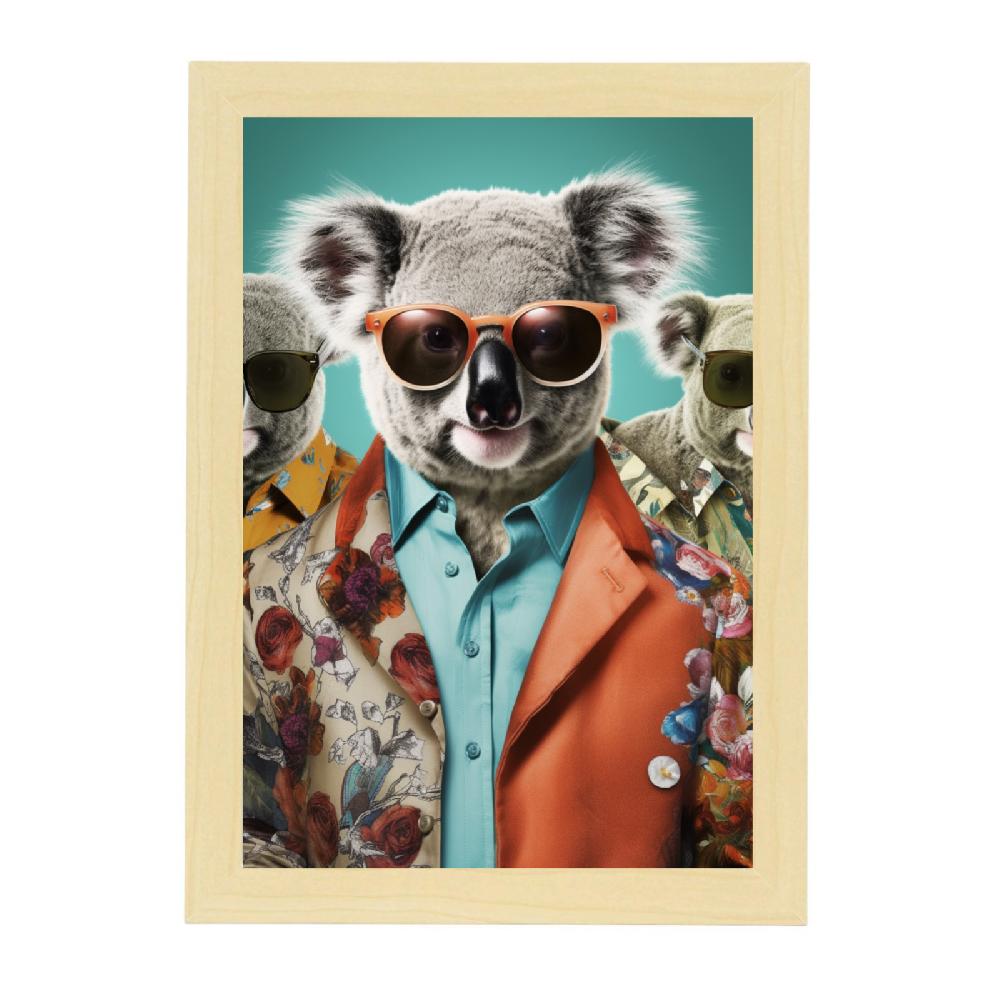 Nacnic Póster Moda Con Koalas