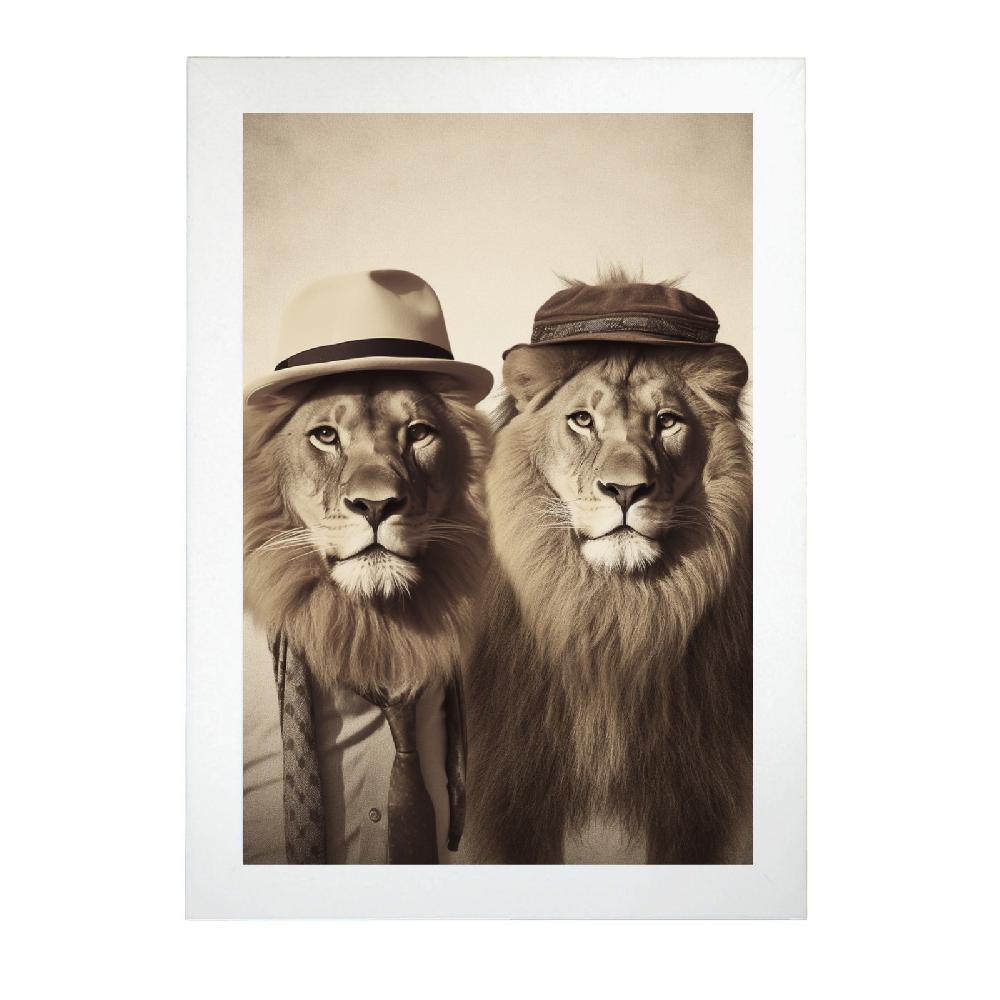 Nacnic Póster Moda Leones