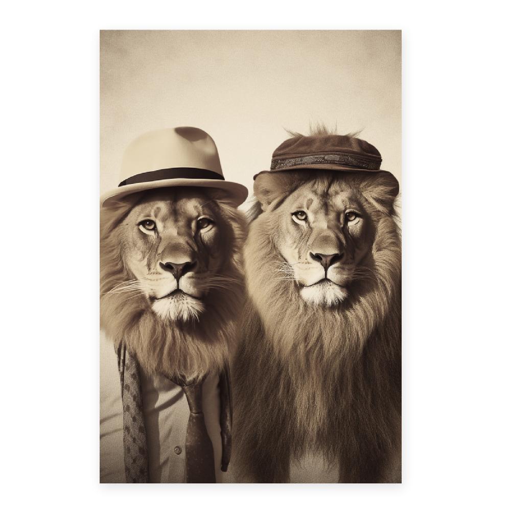Nacnic Póster Moda Leones
