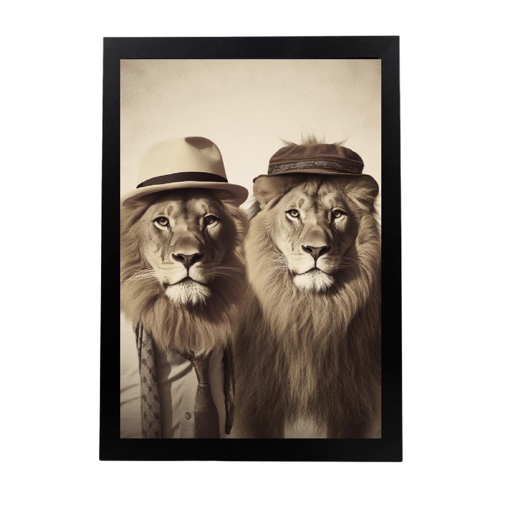 nacnic Póster Moda Leones