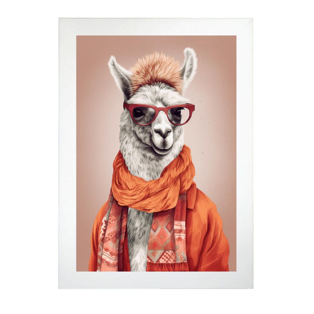 Nacnic Póster Moda Llama Caliente