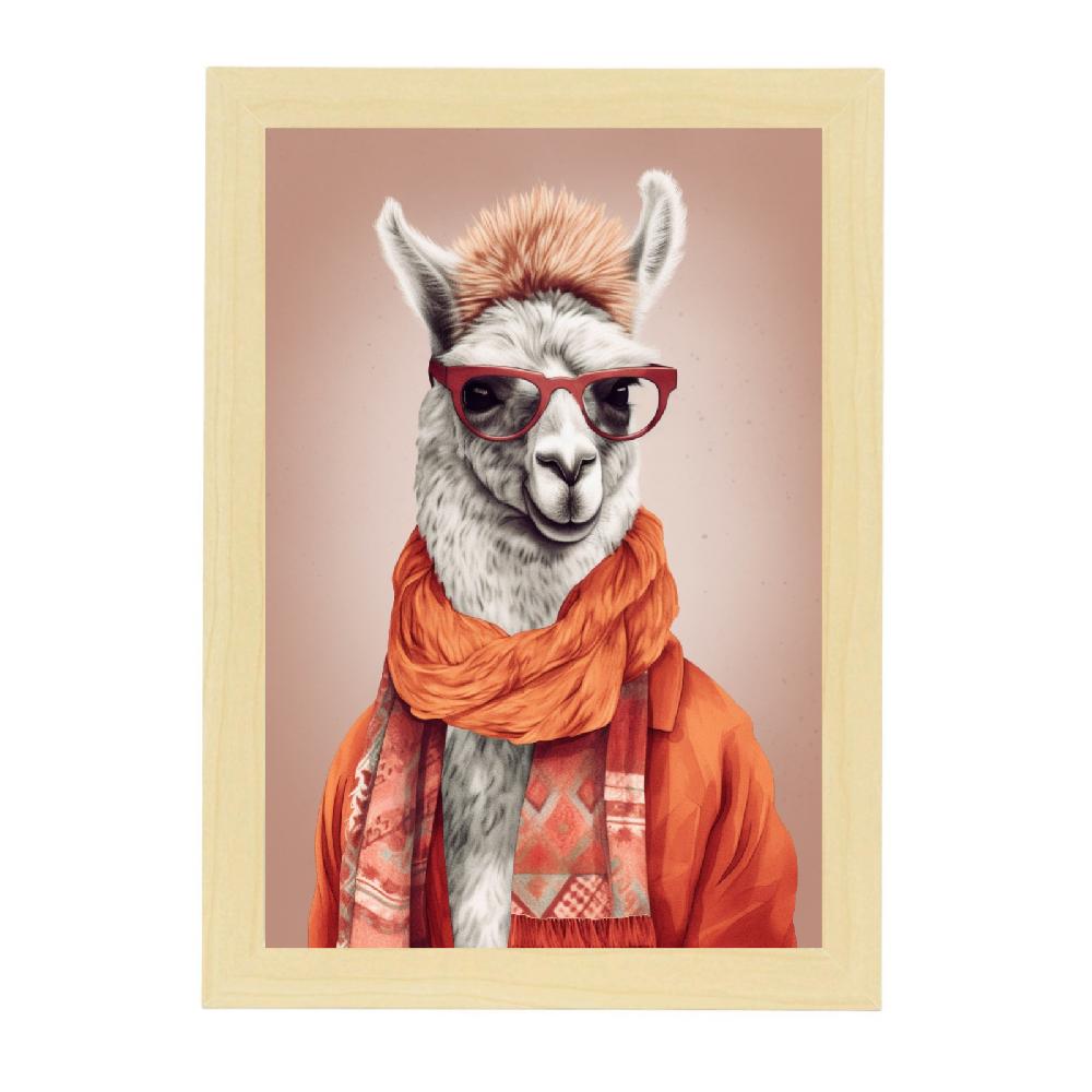 Nacnic Póster Moda Llama Caliente