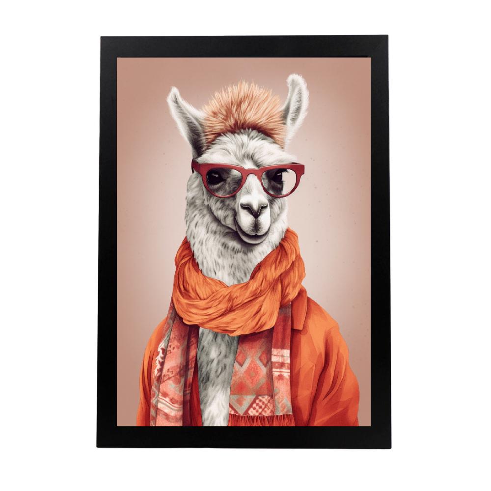 nacnic Póster Moda Llama Caliente