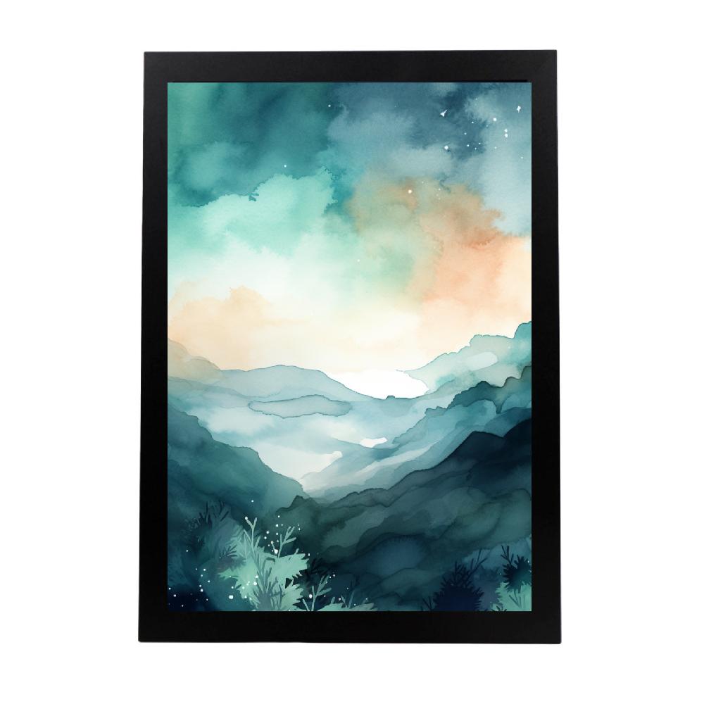 nacnic Póster Natural del Espacio Pintado a Mano