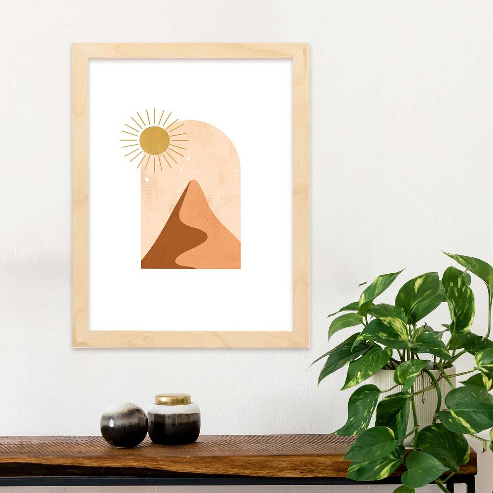 Nacnic Póster Naturaleza 10 En Tonos Marrones