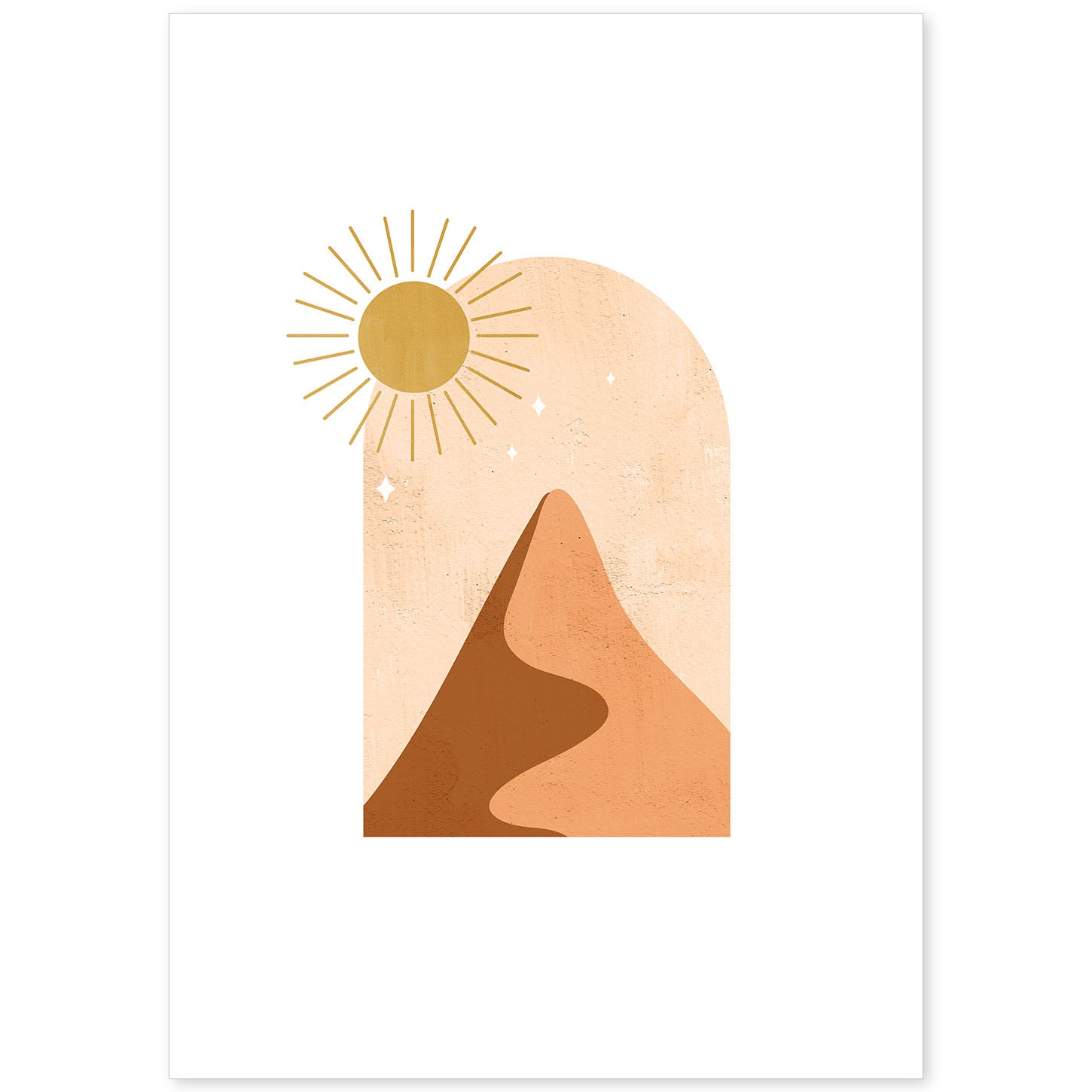 nacnic Póster Naturaleza 10 en tonos marrones