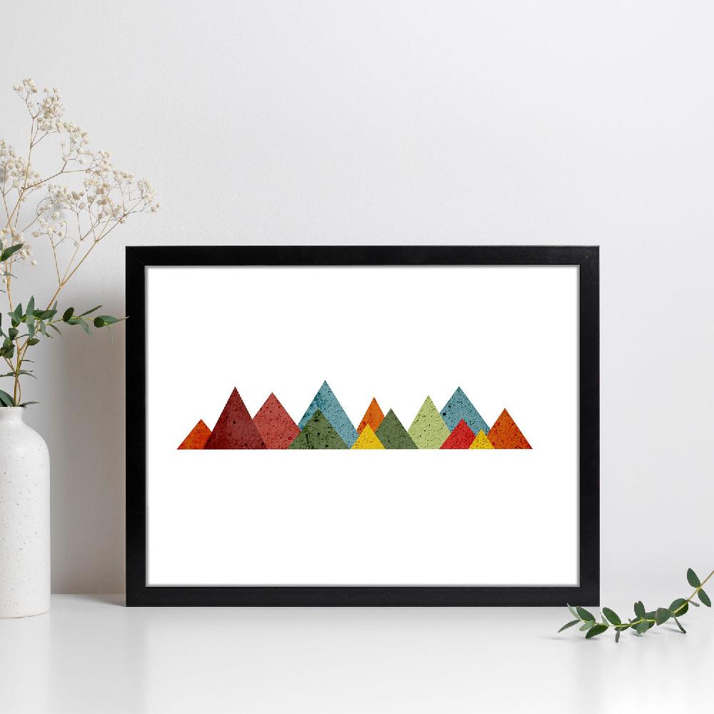 nacnic Póster Nórdico de Círculos Cordillera