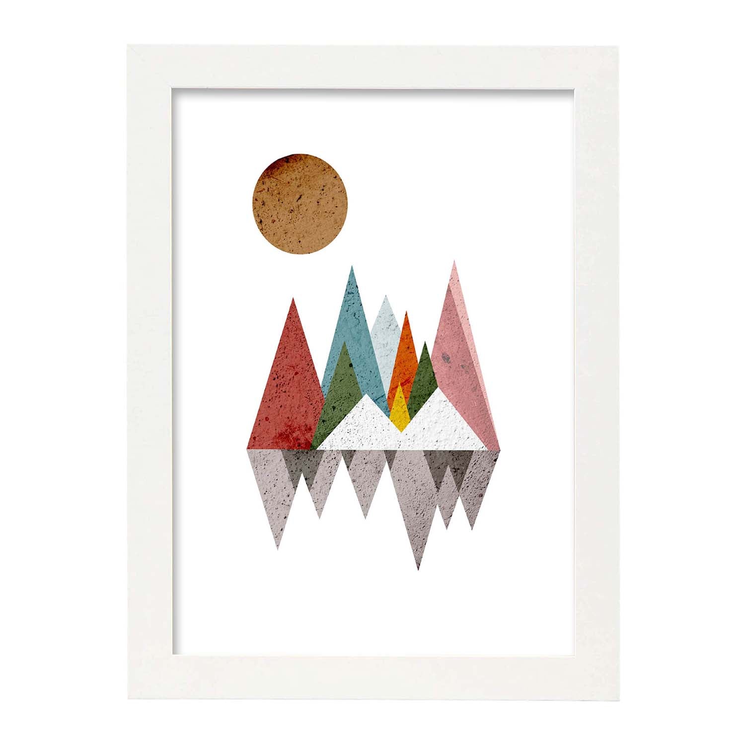 Nacnic Póster Nórdico De Círculos Y Montañas