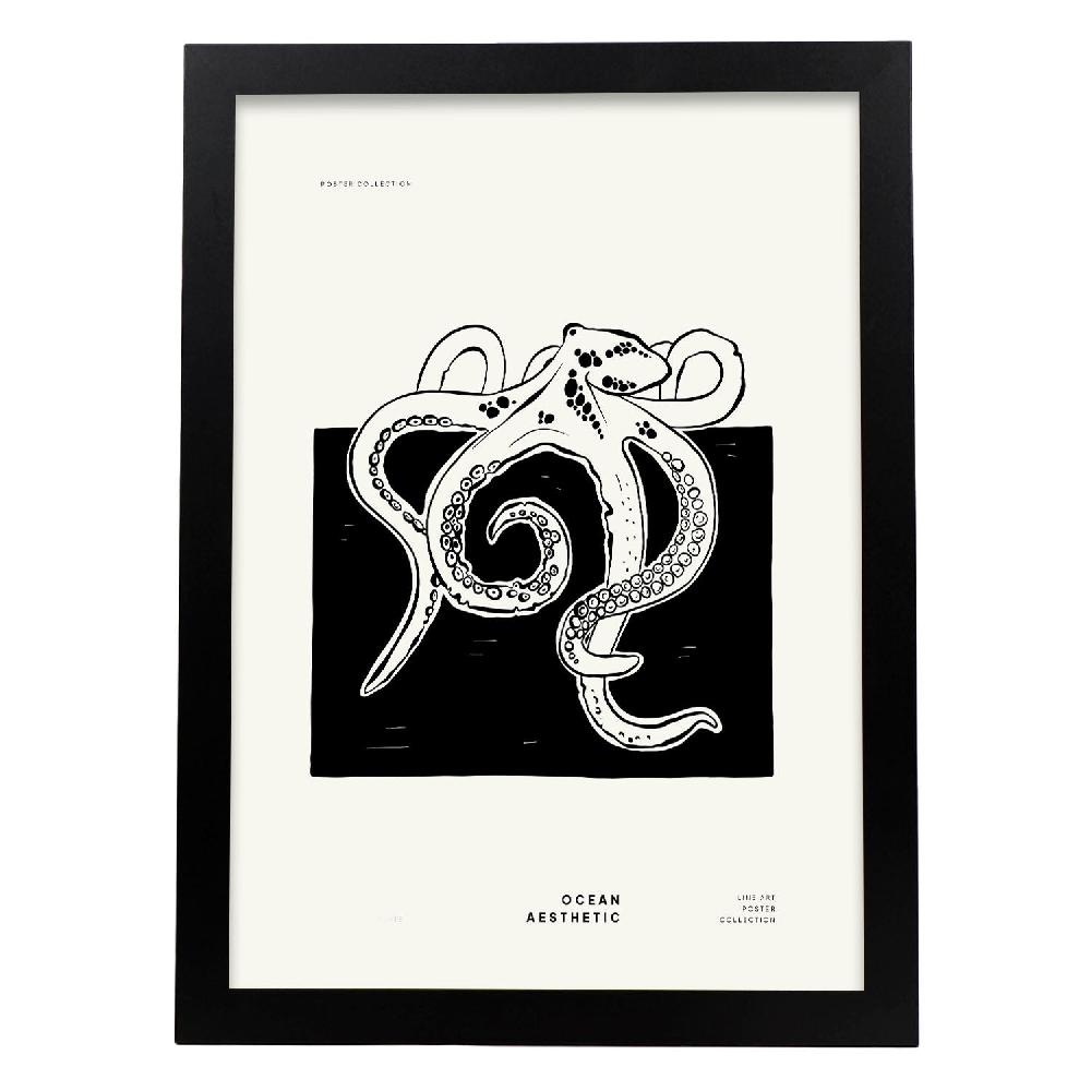Nacnic Póster Octopus: Exploración Oceánica