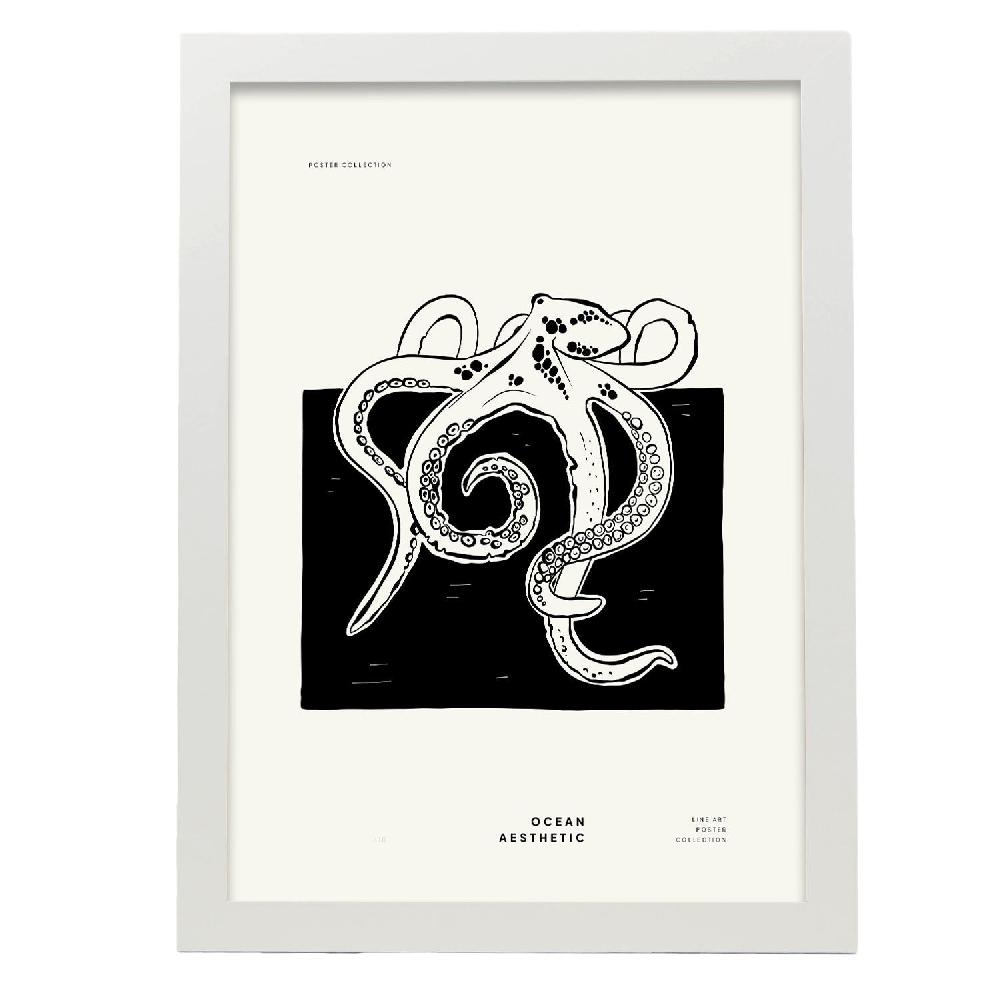 Nacnic Póster Octopus: Exploración Oceánica