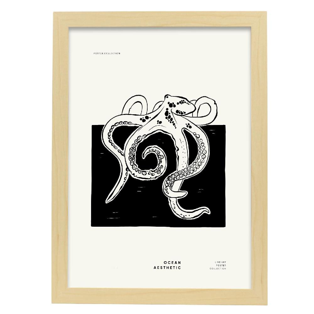 Nacnic Póster Octopus: Exploración Oceánica