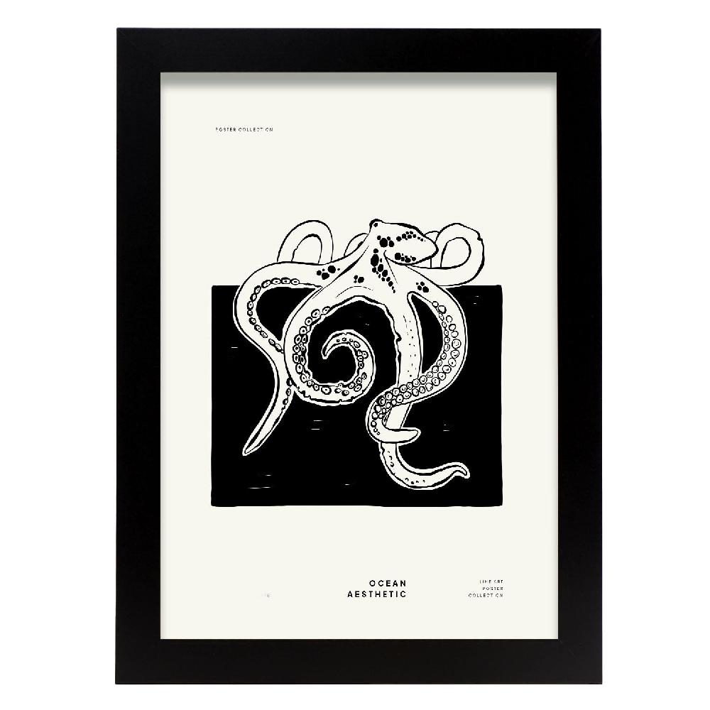 nacnic Póster Octopus: Exploración Oceánica