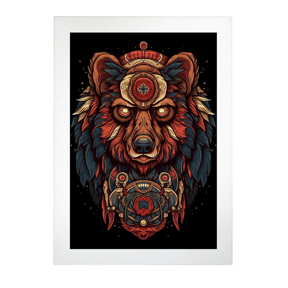 Nacnic Póster: "Oso En Su Hábitat Natural"