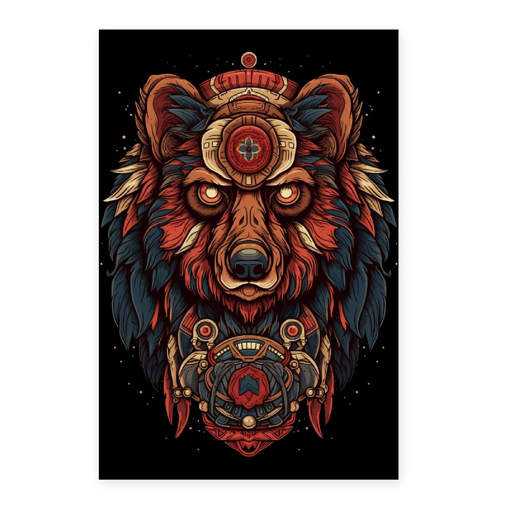 Nacnic Póster: "Oso En Su Hábitat Natural"