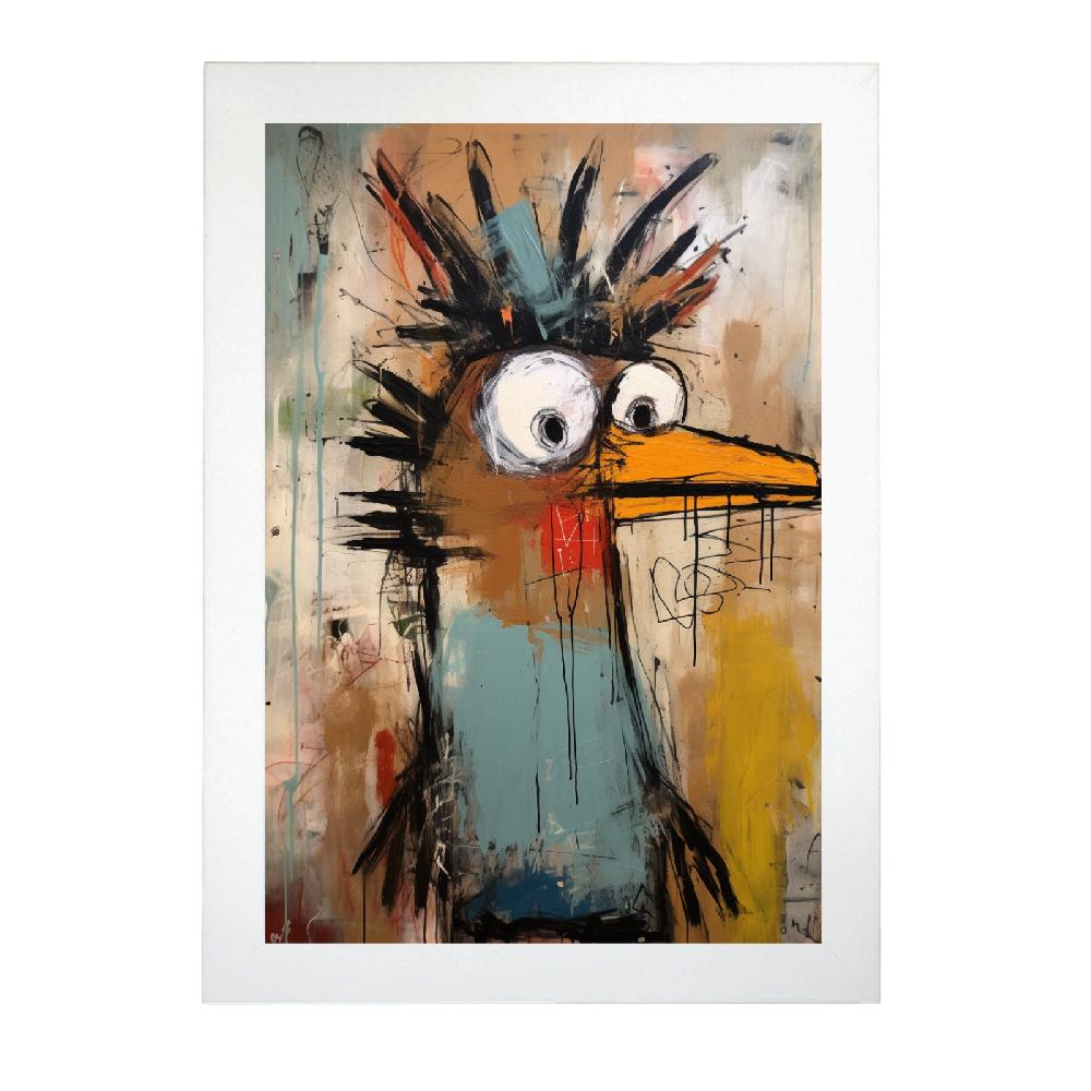 Nacnic Póster Pájaro Feliz