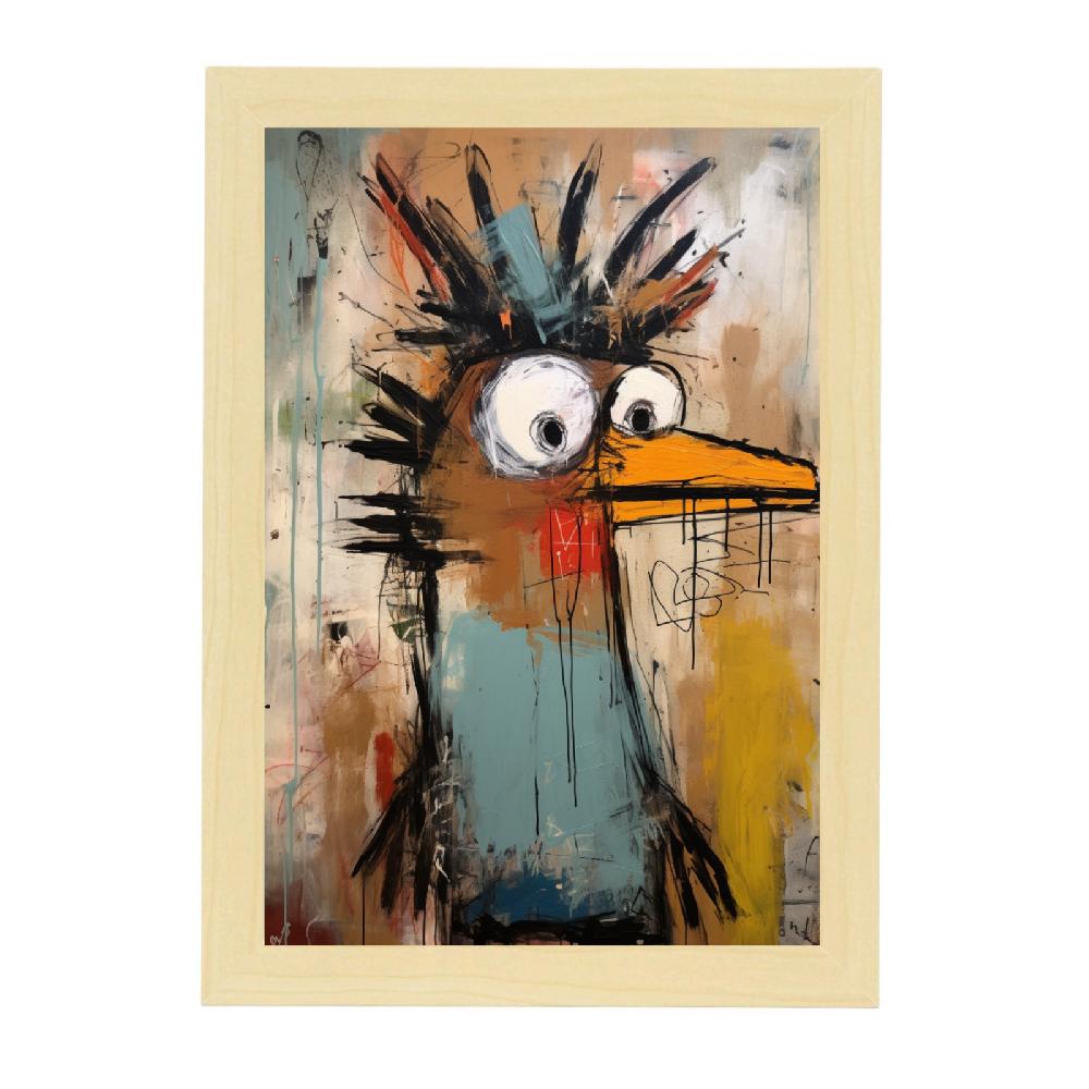 Nacnic Póster Pájaro Feliz