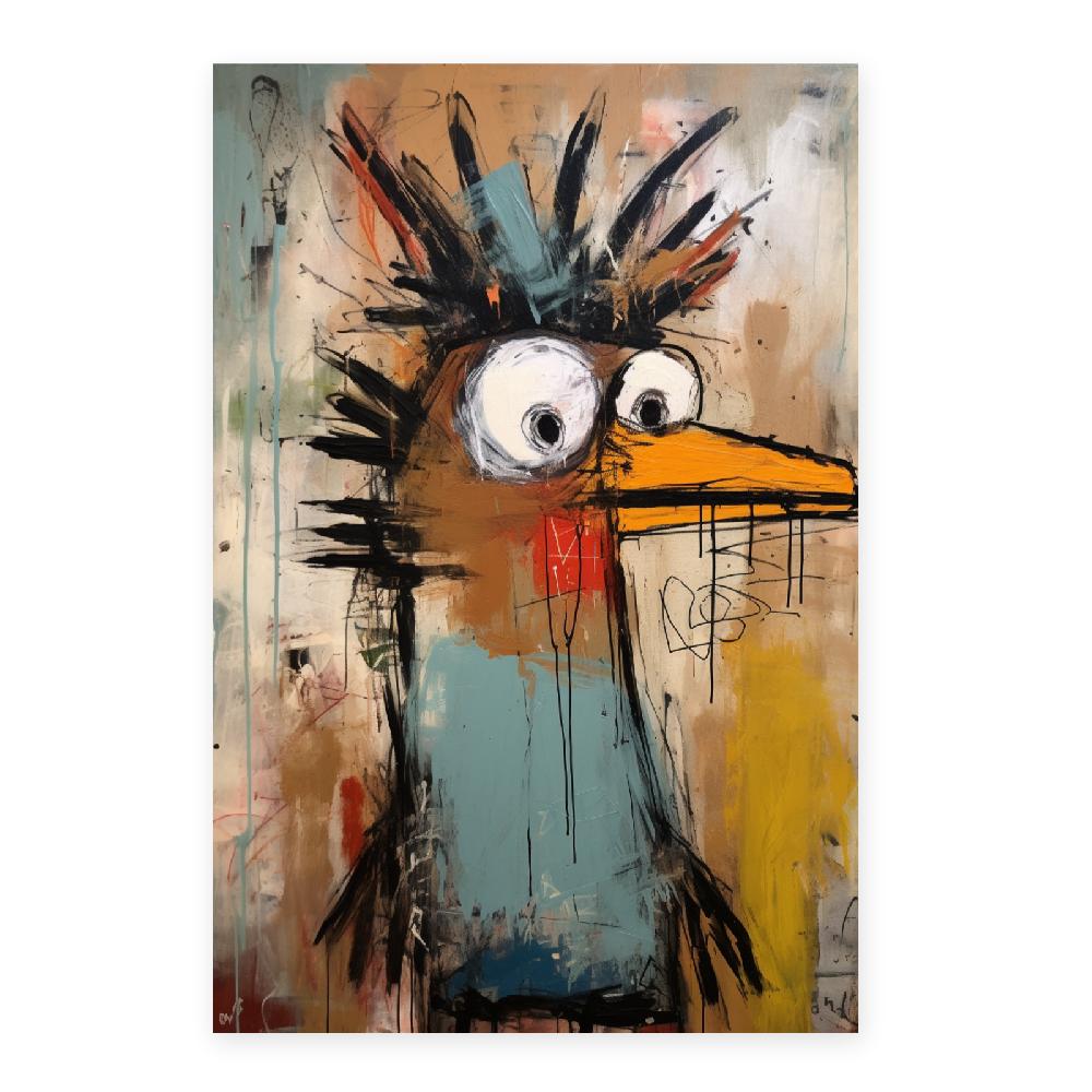 Nacnic Póster Pájaro Feliz