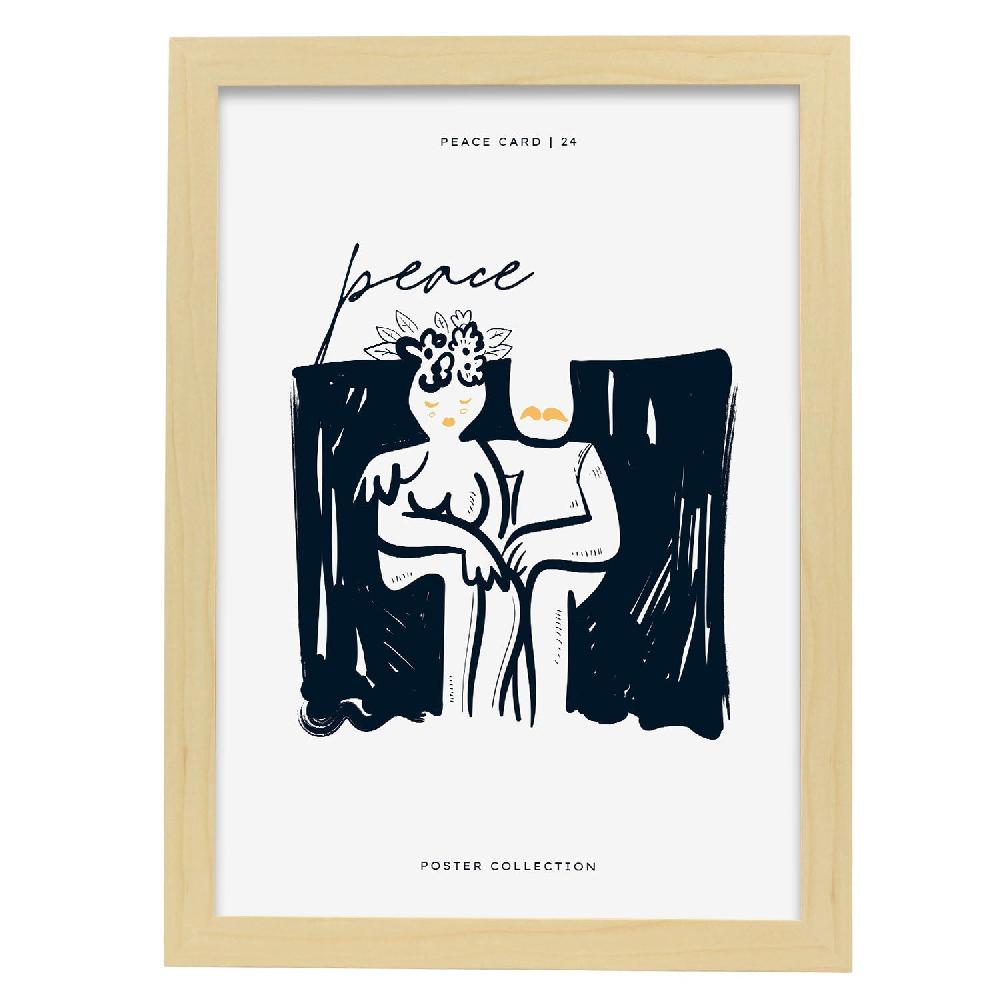 Nacnic Póster Paz Contigo