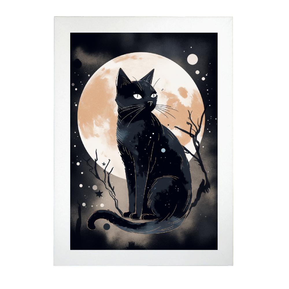 Nacnic Póster Sumi-E Surrealista Japonés