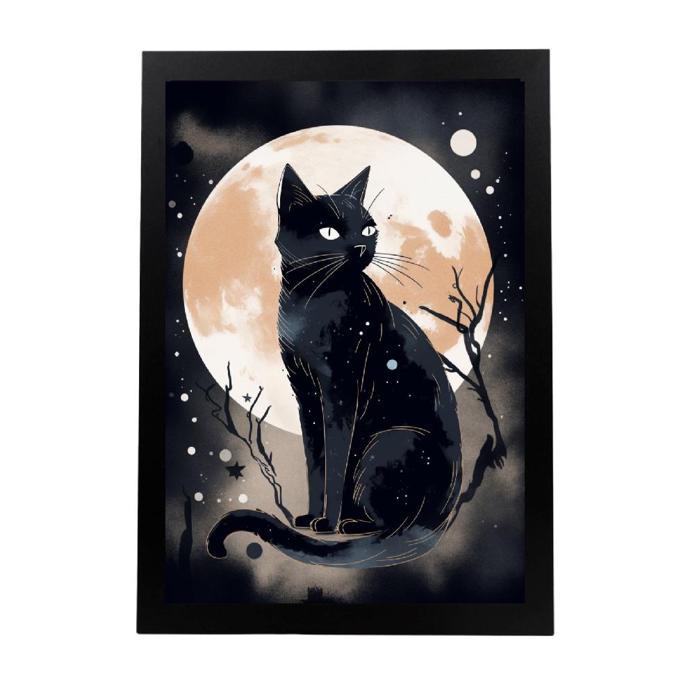 nacnic Póster Sumi-E Surrealista Japonés