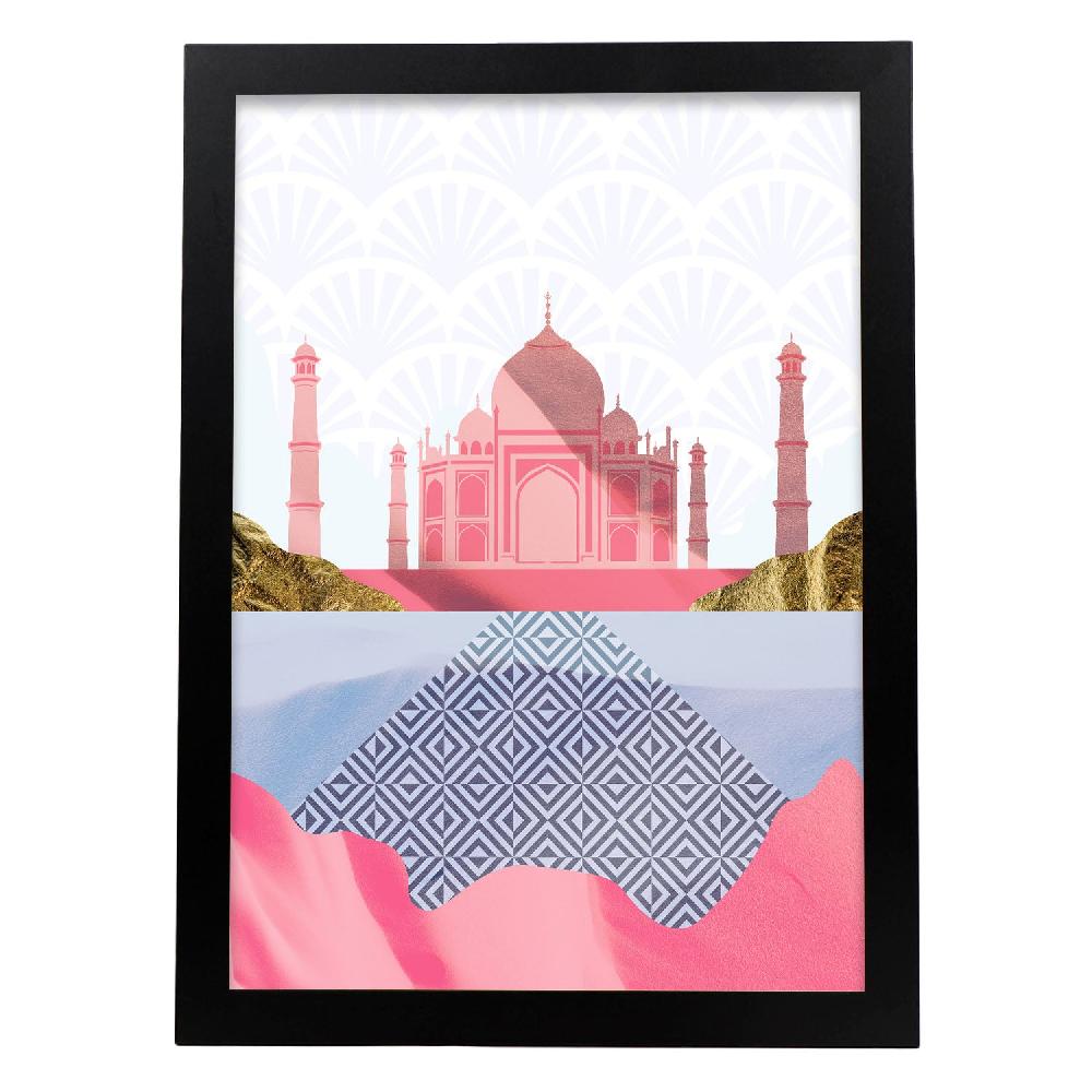 Nacnic Póster Taj Mahal Maravilla De India