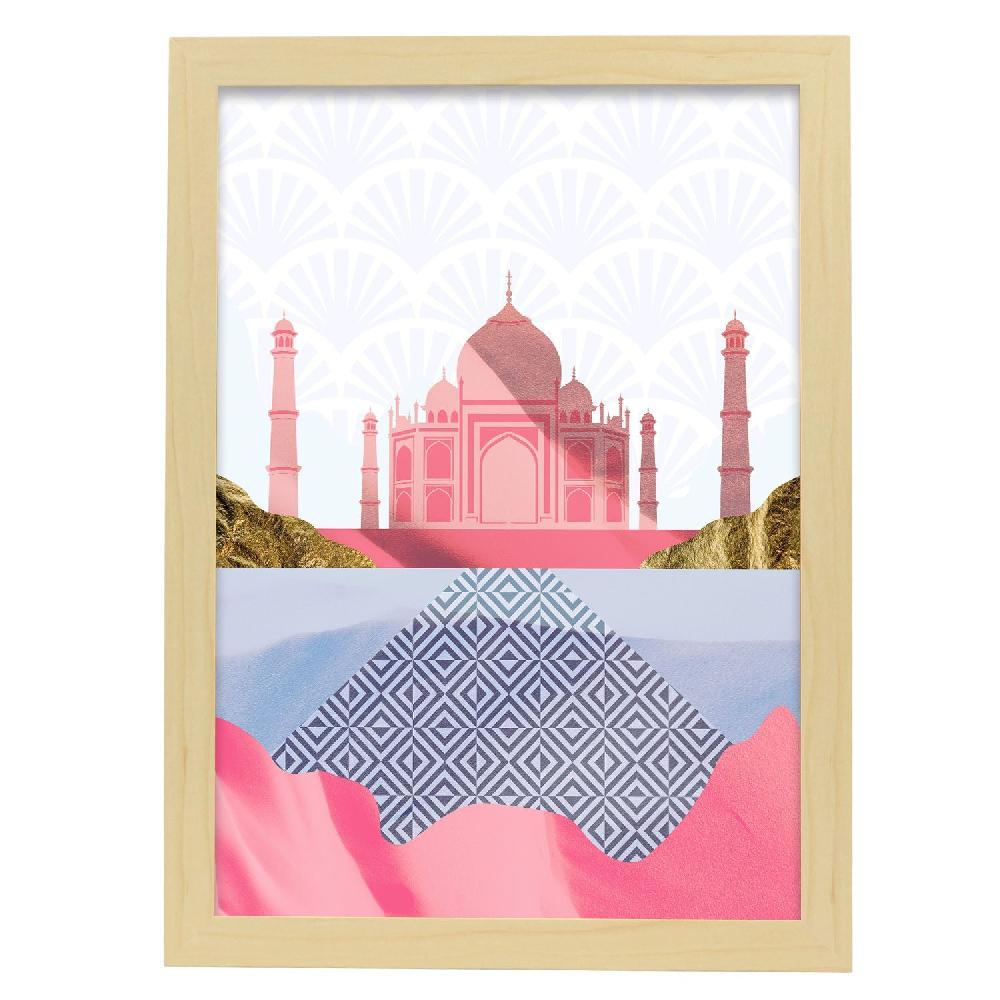 Nacnic Póster Taj Mahal Maravilla De India