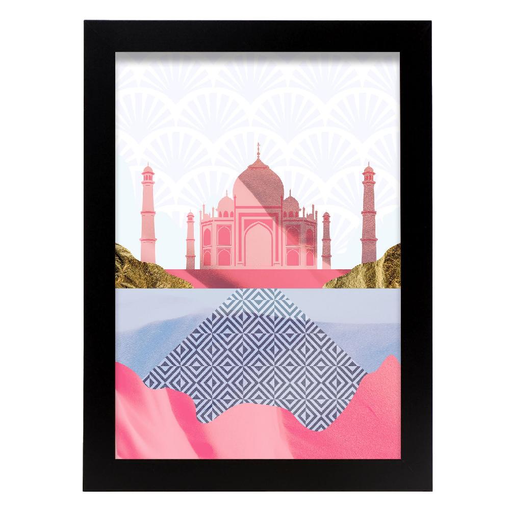 nacnic Póster Taj Mahal Maravilla de India