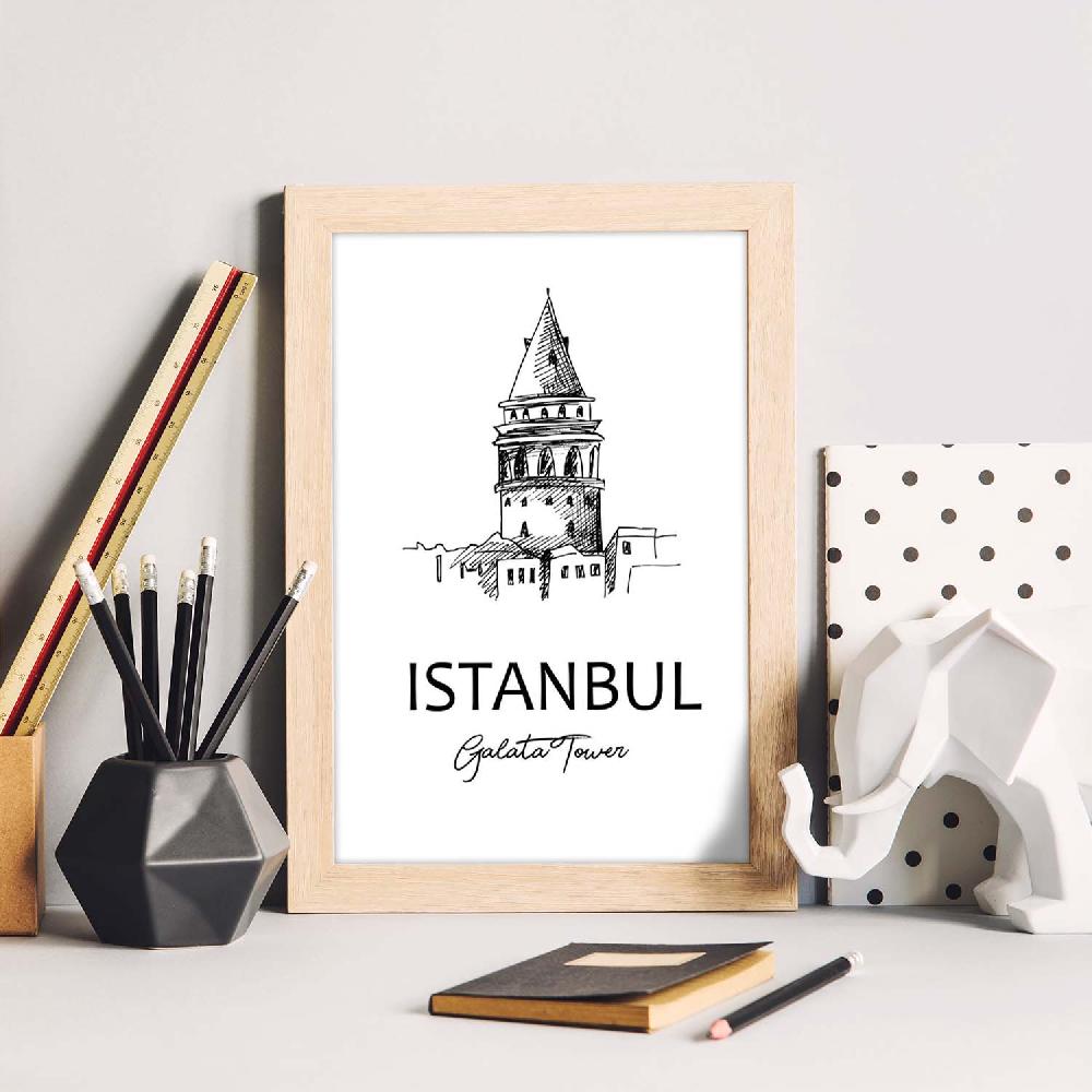 Nacnic Póster Torre Galata De Estambul