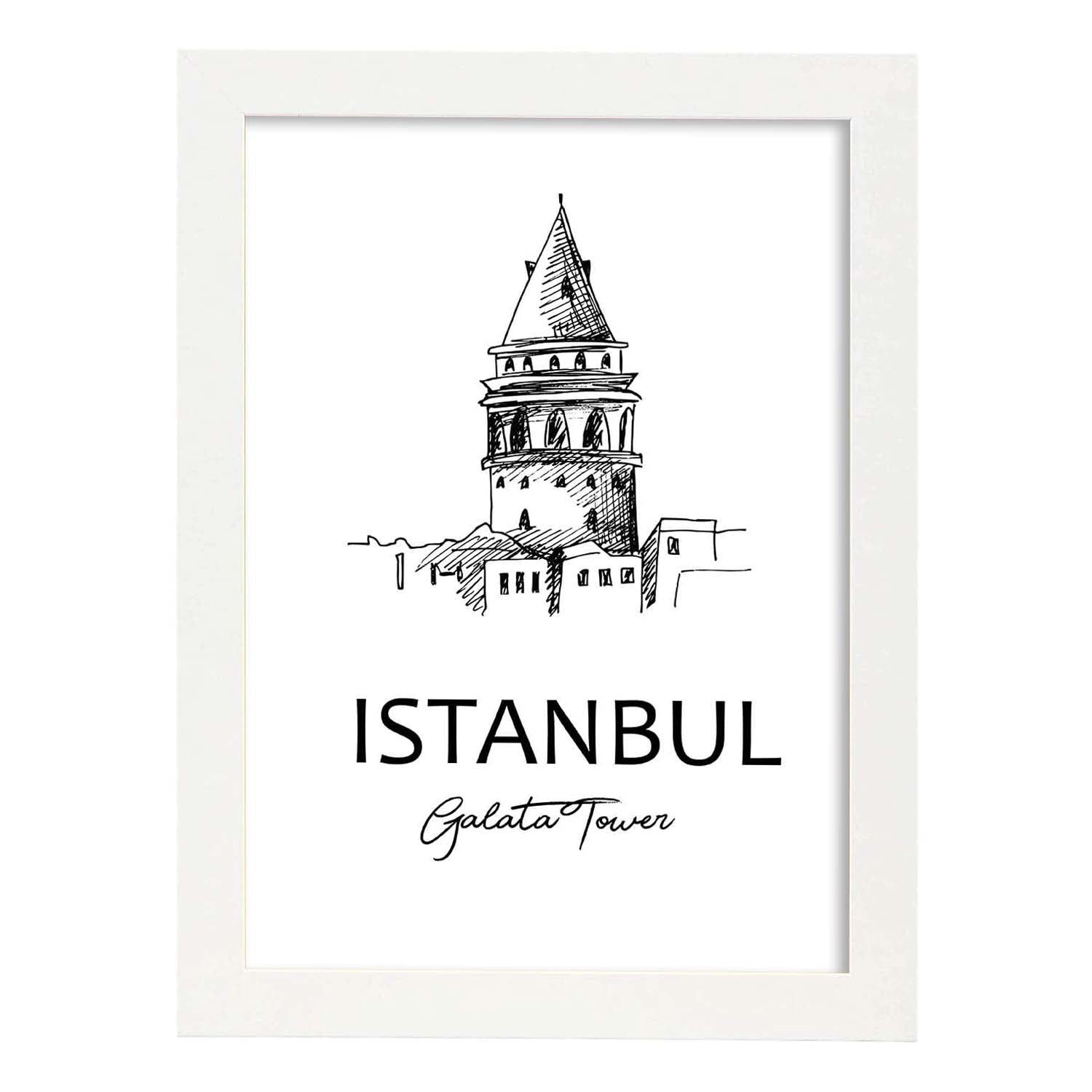 Nacnic Póster Torre Galata De Estambul