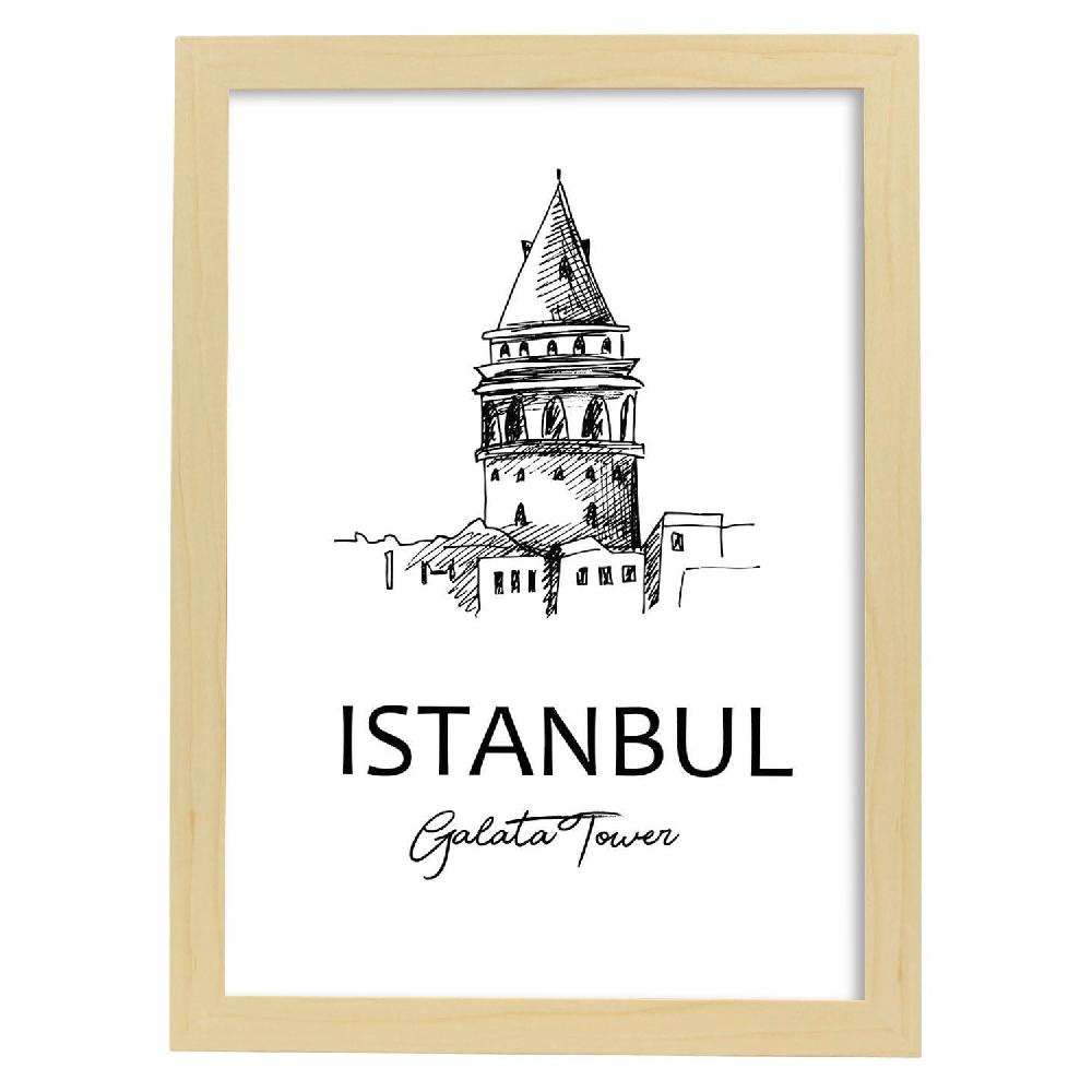 Nacnic Póster Torre Galata De Estambul