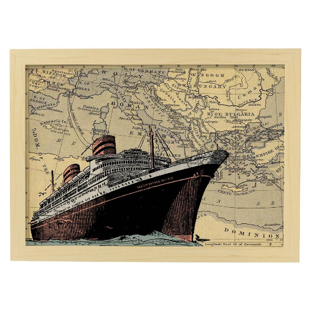 Nacnic Póster Vintage De Barco En Croacia