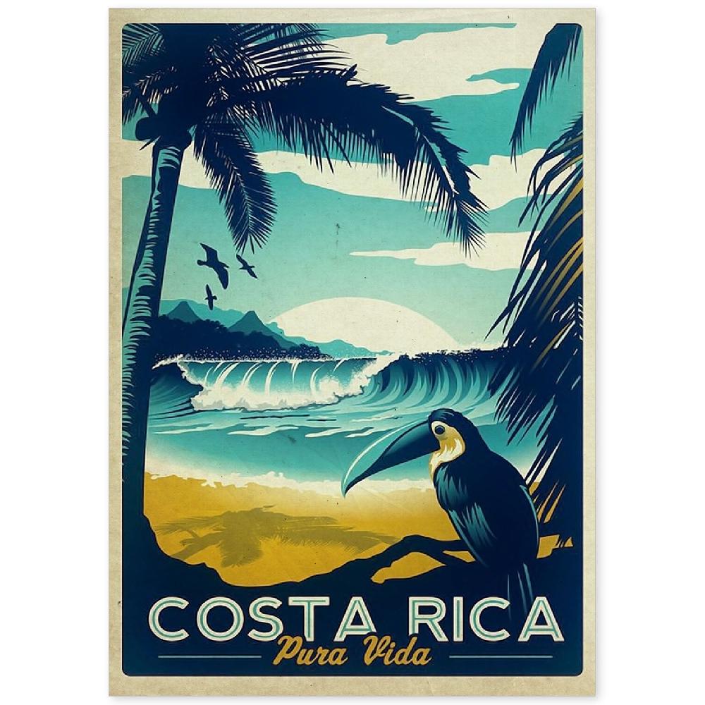 nacnic Poster Vintage de Costa Rica