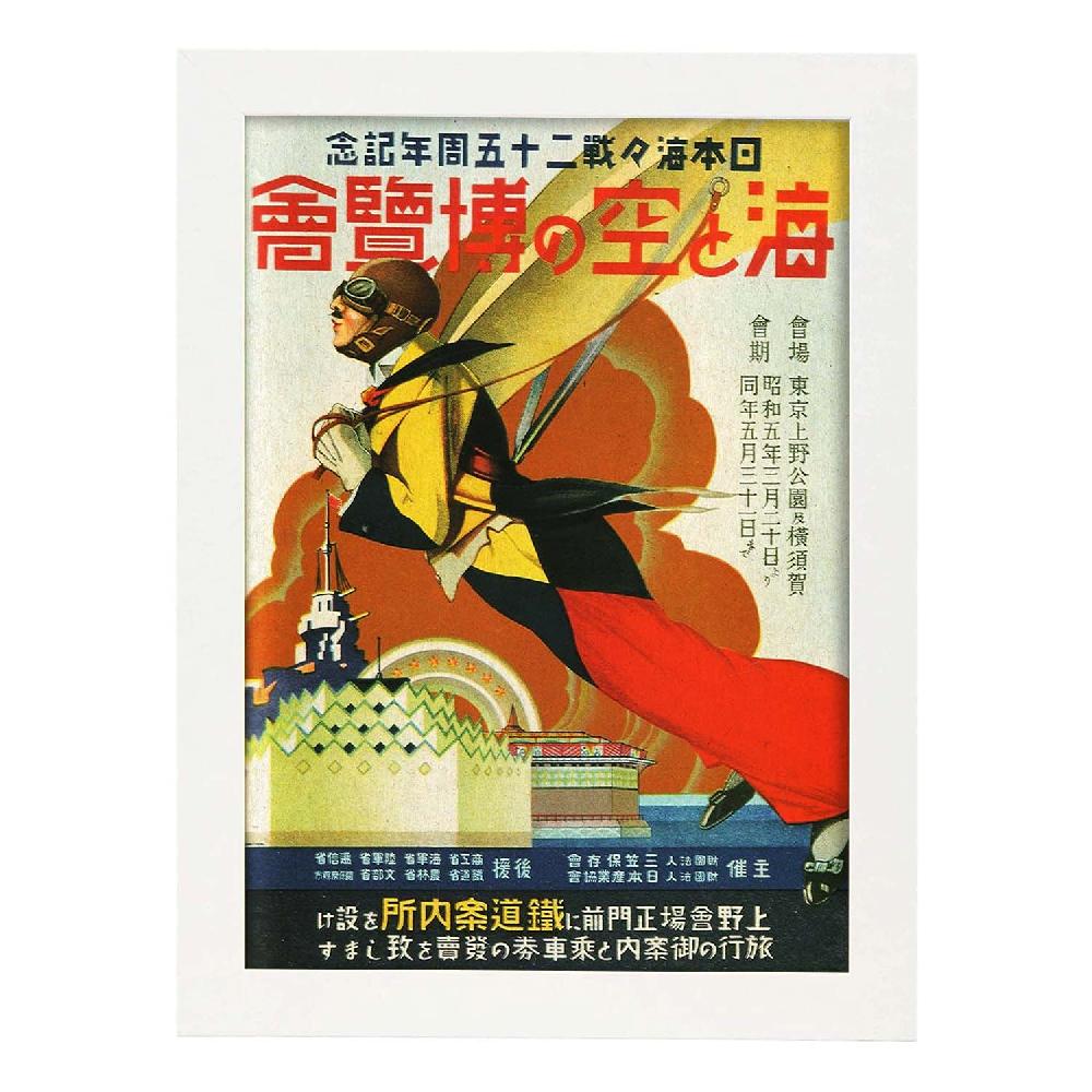 Nacnic Poster Vintage De Piloto Japonés En Asia
