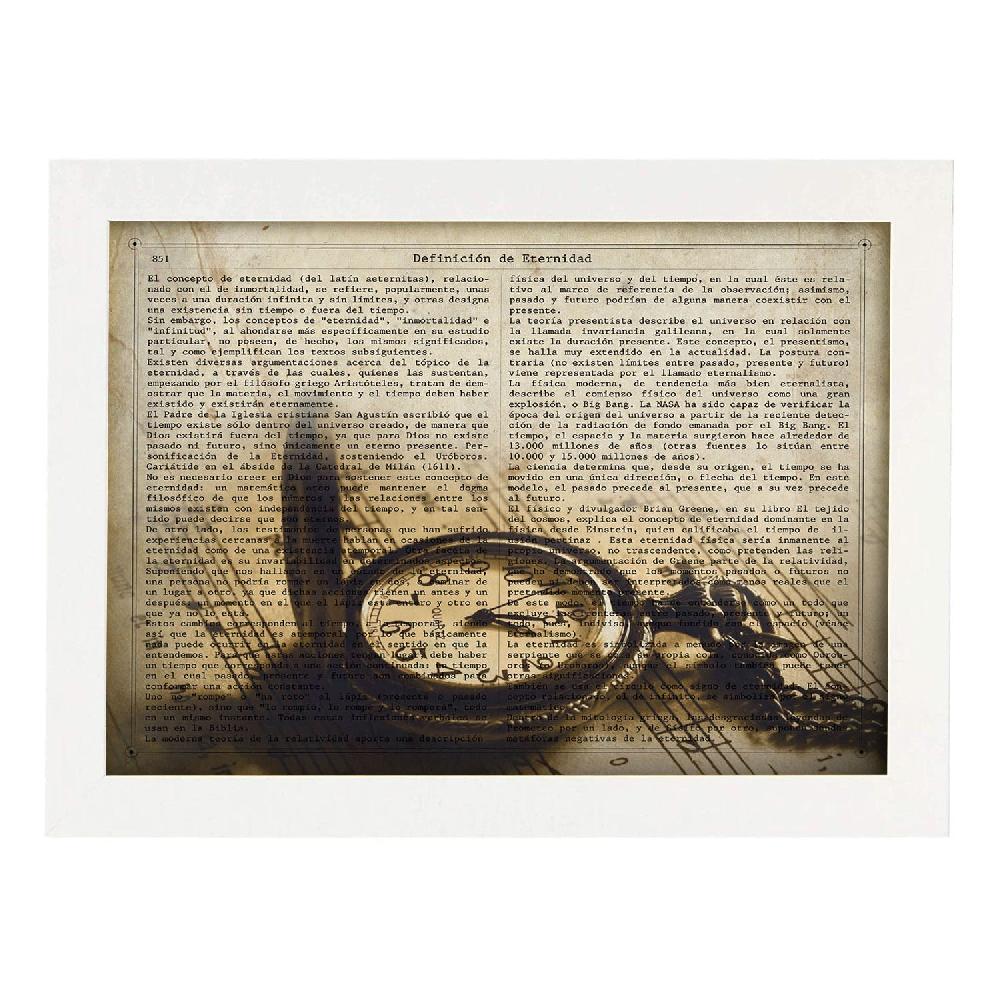 Nacnic Poster Vintage De Reloj De Bolsillo