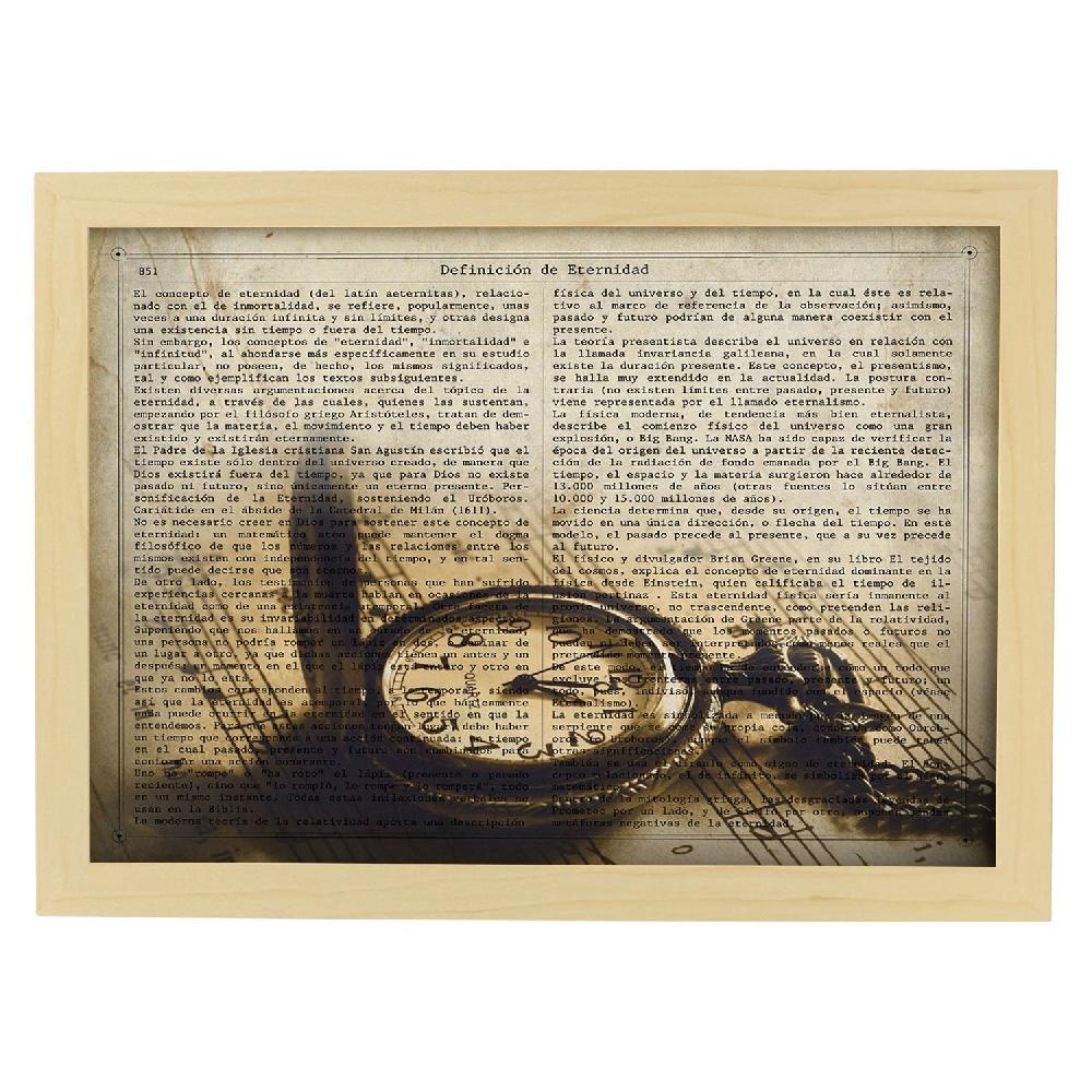 Nacnic Poster Vintage De Reloj De Bolsillo