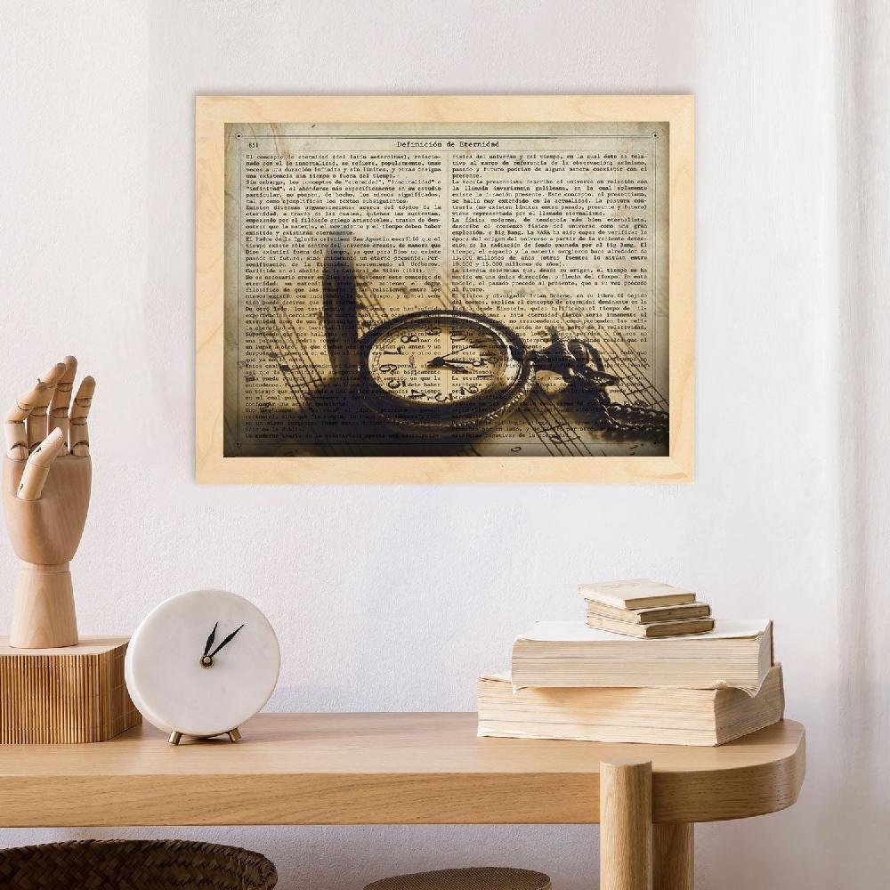 nacnic Poster Vintage de Reloj de Bolsillo