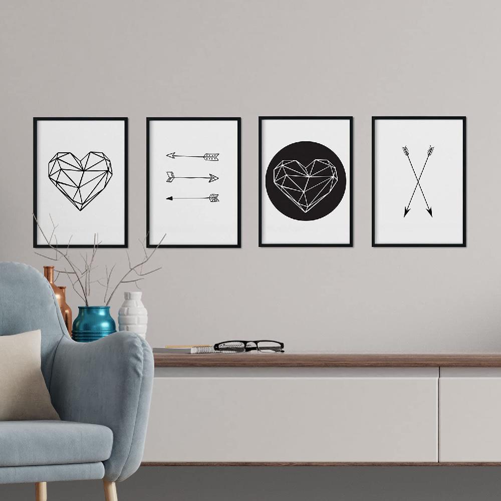 Nacnic Set De 4 Láminas De Formas Geométricas