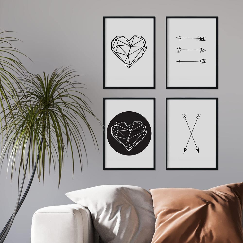 Nacnic Set De 4 Láminas De Formas Geométricas