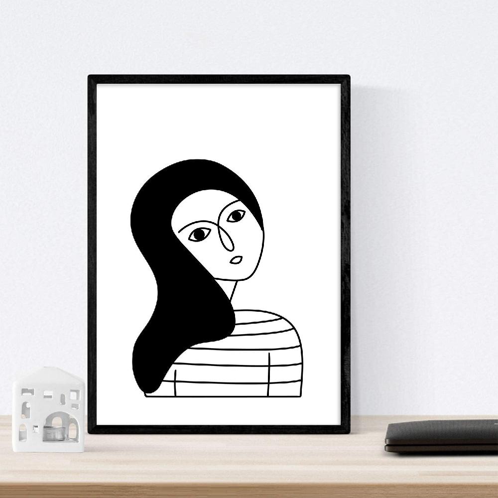 Nacnic Set De 4 Láminas Mujeres Morenas