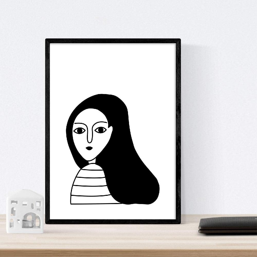 Nacnic Set De 4 Láminas Mujeres Morenas