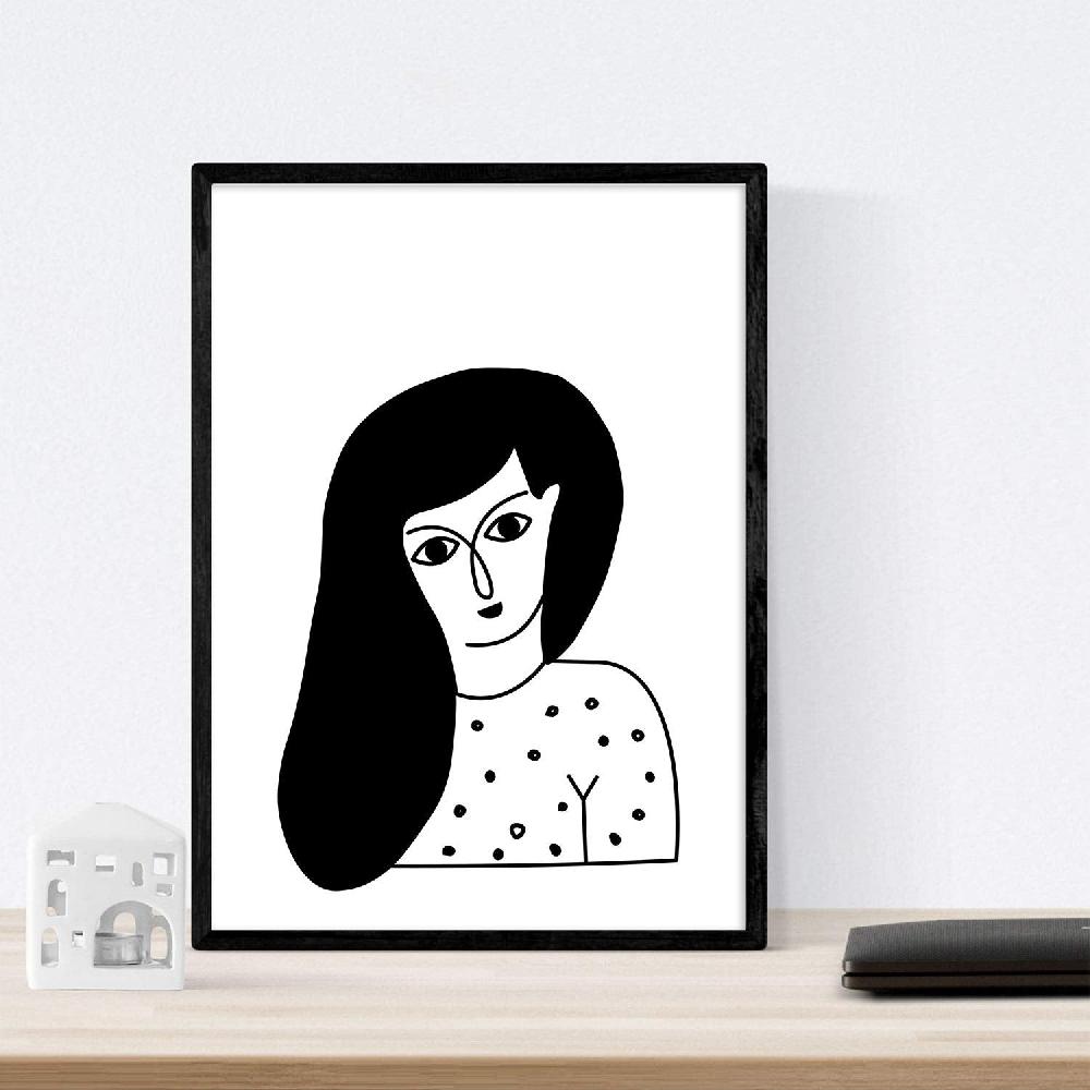 Nacnic Set De 4 Láminas Mujeres Morenas