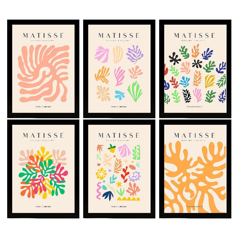 Nacnic Nacnic Set De 6 Ilustraciones Artísticas De Matisse Modelo Vegetación En Laminas