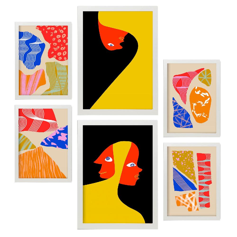 Nacnic Nacnic Set De 6 Láminas Abstractas De Amantes Estéticos