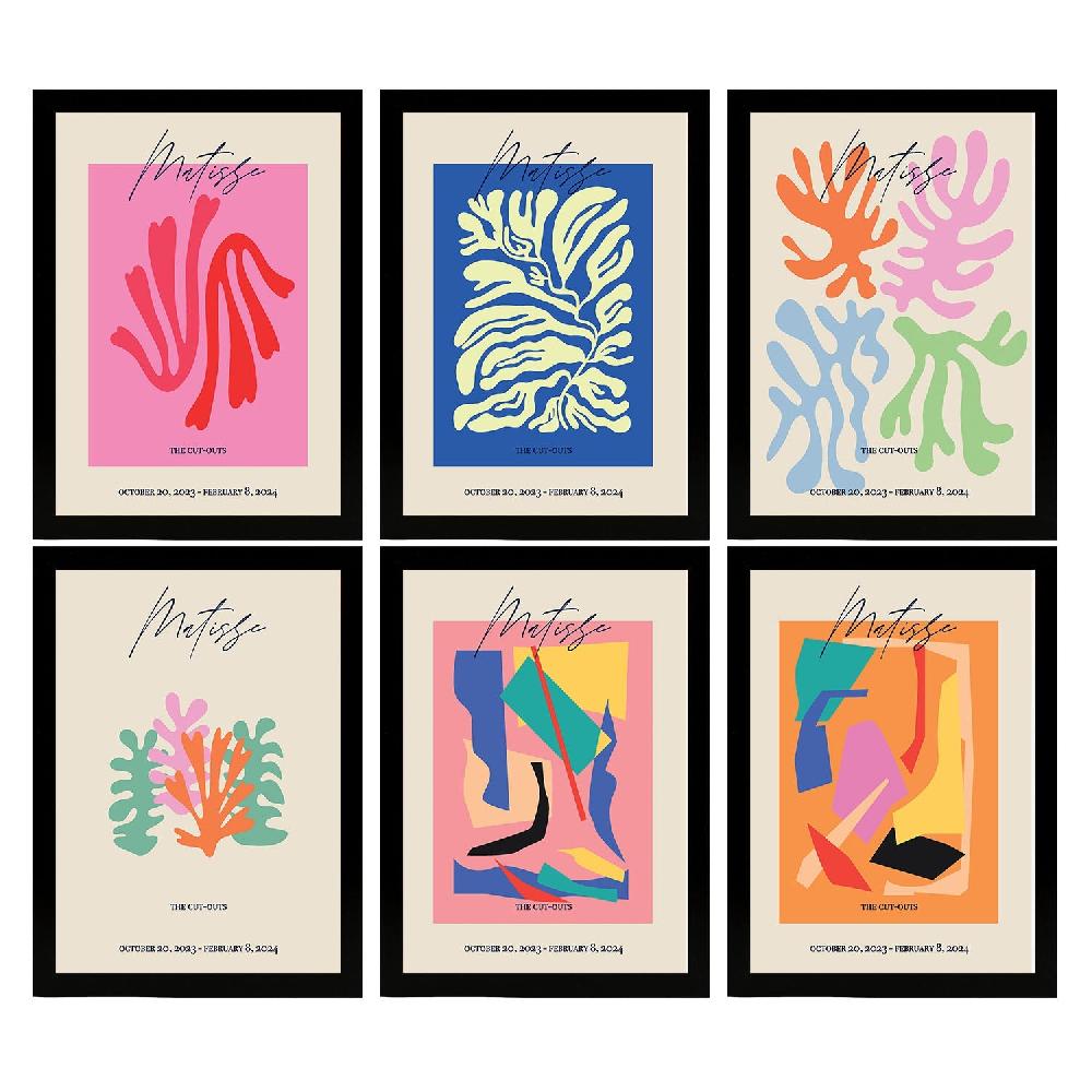 Nacnic Nacnic Set De 6 Láminas Artísticas De Franz Kline